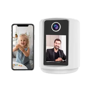 XRXT Two-Way Video Calling Camera with 2.8 inch HD Screen, Indoor Home Security Camera with battery, Indoor Home Nanny Camera,32GB TF Card Included,Baby/Elder/Nanny/Dog/Pet Monitoring with Phone App