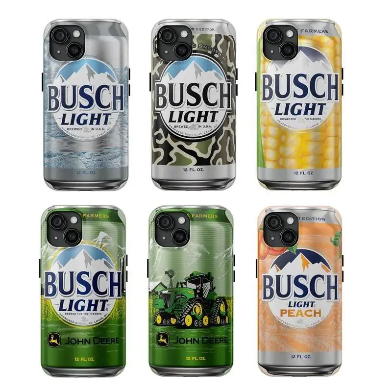 Busch Light ,  Covers, Unique Accessories, Gift  Him, Tough 2-piece Phone Case, Suitable for iPhone17 ProMax /16/15/14/13/12/11 Plus for Samsung phones, suitable for both men and women,  Perfect Gift for Women Men.A gift for the fans