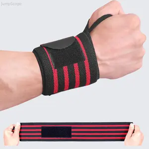 Weightlifting Wrist Wraps, Elastic Compression Wrist Support, Adjustable Straps for Lifting Training & Injury Prevention