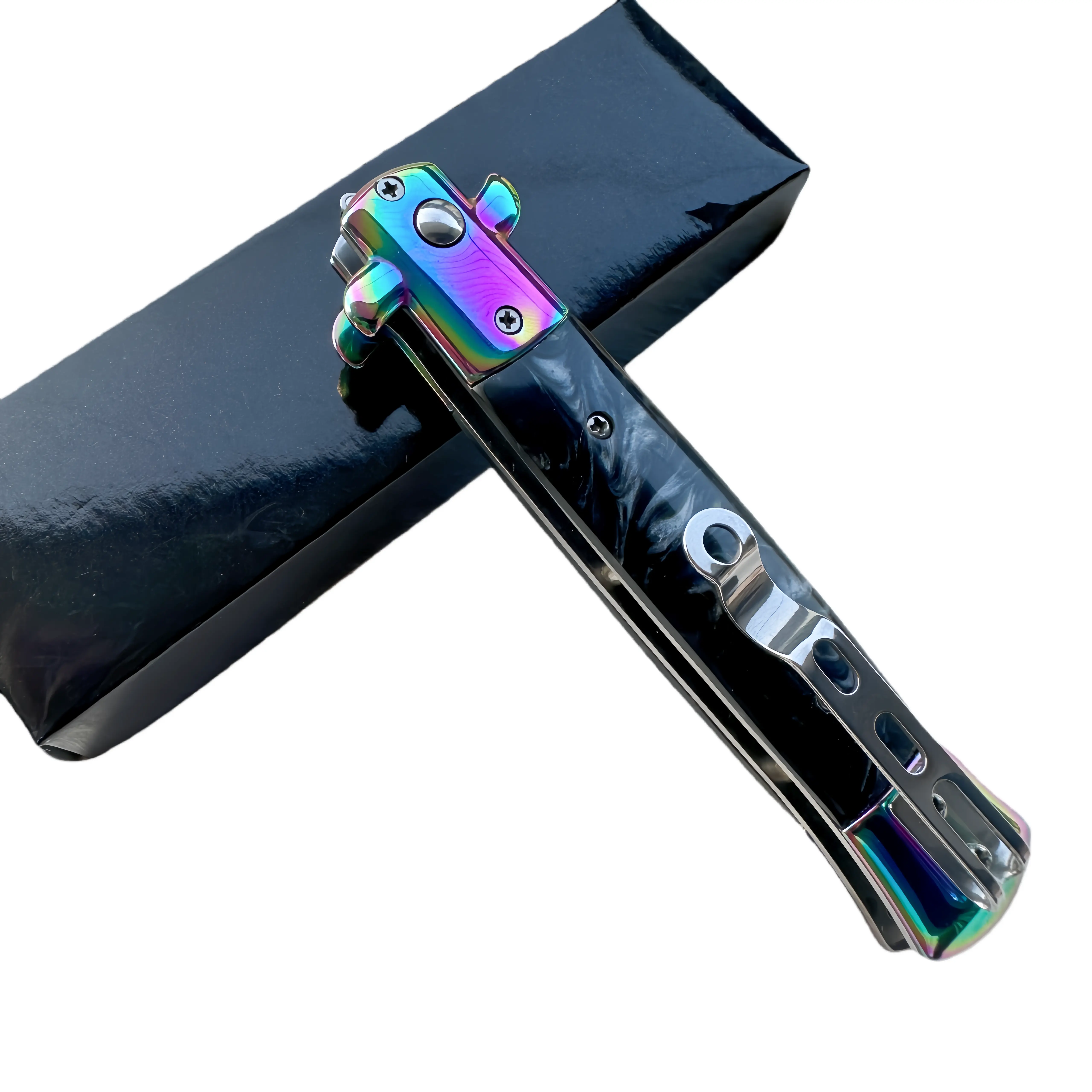 Colorful exquisite small knives, fruit knives, paper cutting knives, sturdy, portable, high aesthetic value, perfect for Christmas gifts, collections, and decorations