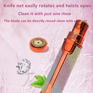 2-in-1 Women's Electric Shaver with Hair Removal, USB Rechargeable Battery, Multi- Epilation for Face, Bikini, Thighs & Underarms - Portable with Stainless Steel Blade, Compact & Easy-Clean - Ideal for Girls & Women, Bikini Trimmer