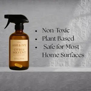 Ash & Ivy Citrus Solvent All-Purpose Spray 16 fl oz / 473 mL Brown Bottle with Sprayer Head Household Cleaning