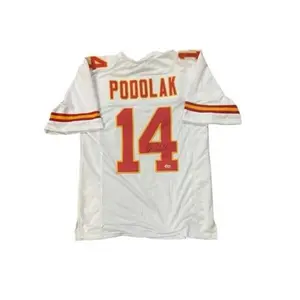 Ed Podolak Autographed Custom XL White Jersey  - BAS
