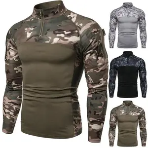 Men's Camouflage Tactical Combat Long Sleeve T-Shirt