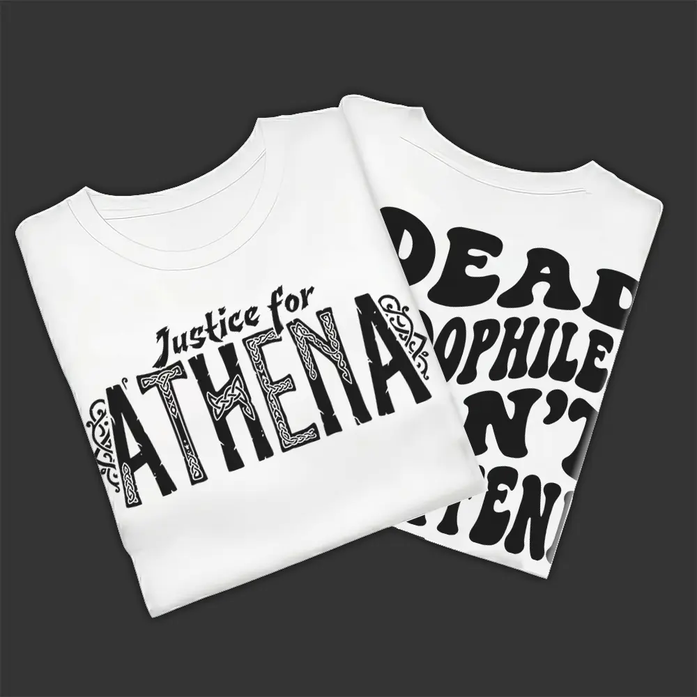 Wear Pink for Athena Justice for Athena Shirt - T-Shirt Unisex Oversized Cotton Graphic Tee