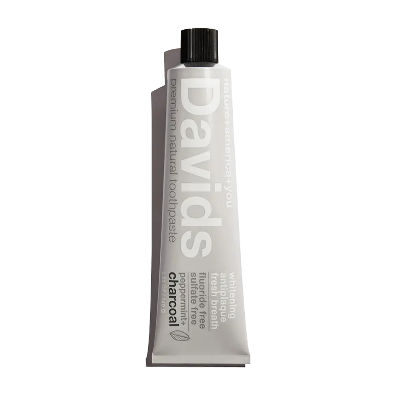 Davids Premium Toothpaste - Charcoal+Peppermint
