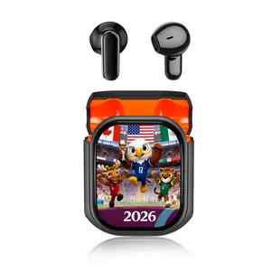 ANC Wireless Earphones Bluetooth 5.4 LED Display IPX4 Waterproof 24H Playtime Hi-Fi Bass Stereo Built-in Microphone Lightweight Design for Sports Office Travel Commute