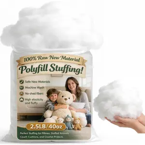 Pillow Stuffing 2.5lb/40oz, Polyfill Stuffing for Stuffed , Couch Cushion Filling, PP  Stuffing  Material  Fiberfill for DIY Crafting Projects, Crochet, Clouds  Decor