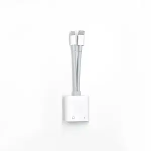 Dual Line Lightning-Type C Ethernet Adapter for iPhone Android, High-Speed Data Transfer, Compatible with Multiple Devices, Electronic, Type C Accessories