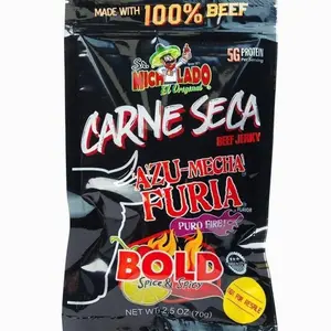 HOT!!! Sr. Michelado Carne Seca - Crunchy Beef Jerky - Azu Mecha Furia BOLD 2.5oz