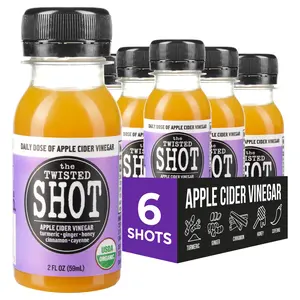 The Twisted Shot | Organic Apple Cider Vinegar Wellness Shots with Ginger, Turmeric, Honey & More | Digestion & Gut Health Support Flavor Beverage