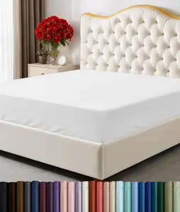 Bedding Queen Fitted Sheet - Bottom Sheet - Deep Pocket - Soft Microfiber - Shrinkage and Fade Resistant - Easy Care -1 Fitted Sheet Only (White)