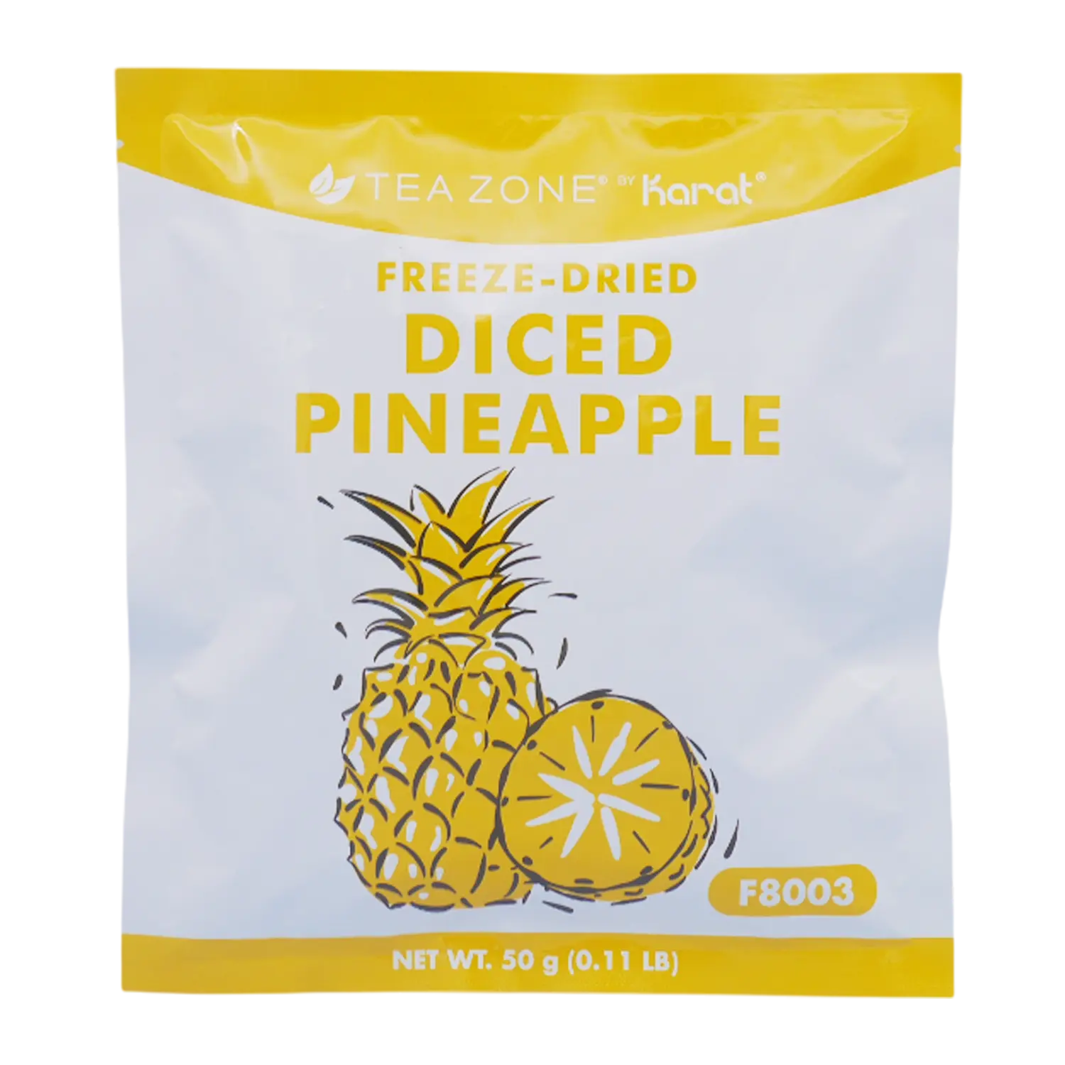 Tea Zone Freeze-Dried Pineapple, Diced - Bag
