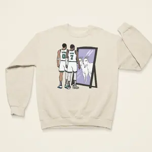 Jayson Tatum and Jaylen Brown Mirror GOATs Crewneck Sweatshirt