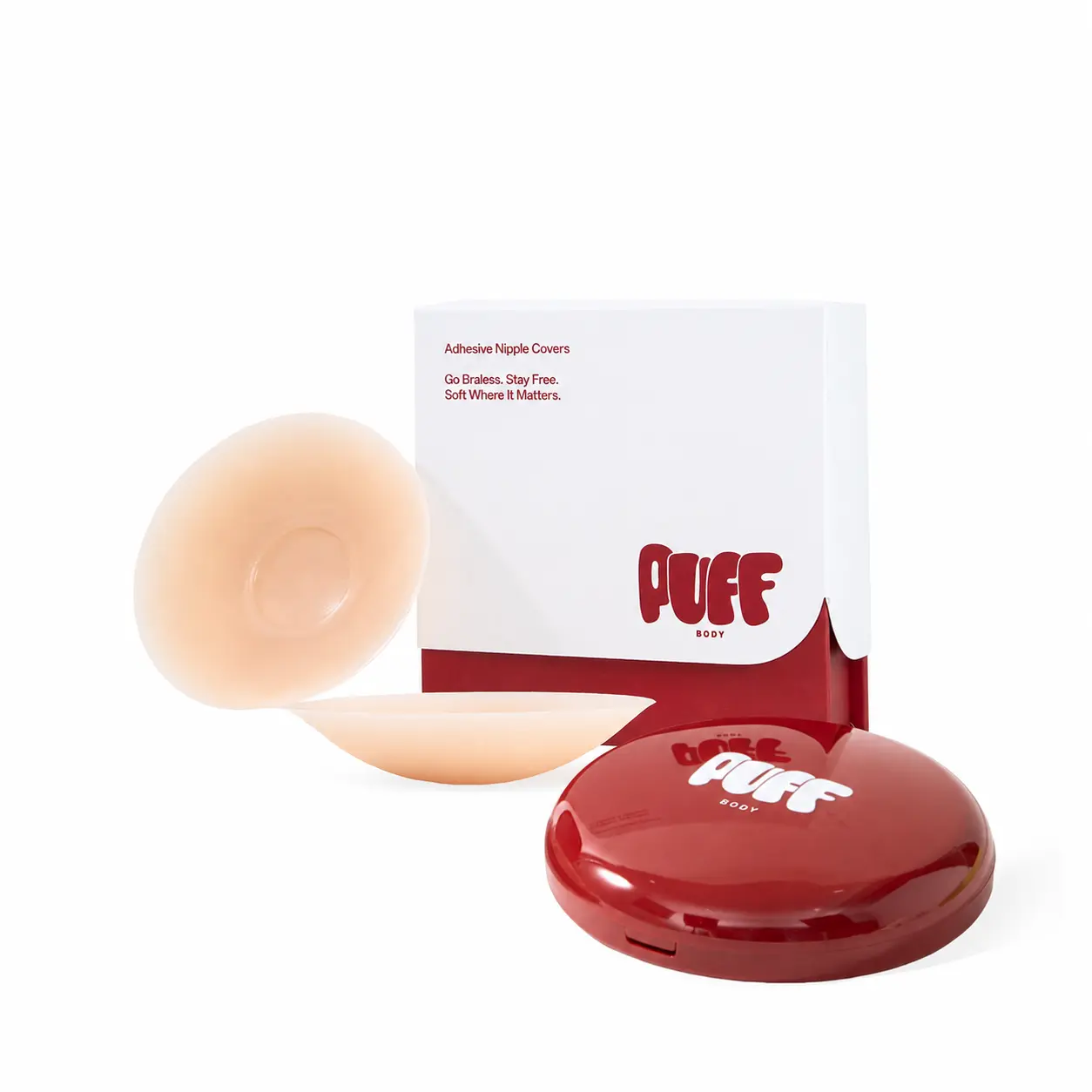 PUFF Nip Covers - Circles Non-Toxic Silicone Medical-Grade Adhesive Adhesive-Free Nip Nook Reusable PUFF Nip Covers - Circles Non-Toxic Silicone Medical-Grade Adhesive Adhesive-Free Nip Nook Reusable