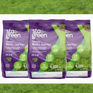 Sta-Green 12.8-lb 4000-sq ft 29-0-10 Weed Feed Fertilizer ( 3 Pack )
