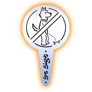 Husky Streamer No Pee Signs