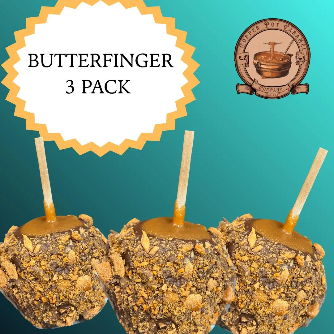 3 Pack Gourmet Caramel Butterfinger Crunch: Chocolate, Caramel & Butterfinger