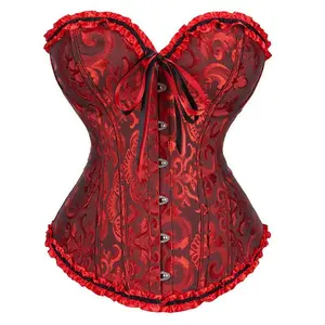 Renaissance Corset Women Plus Size Corset Lingerie Bustier Shapewear Tops Halloween Gothic Party Outfit 819-Q（gift）