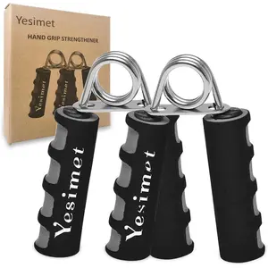 2 Pack Hand Grip Strengthener Set, Forearm Exerciser, Finger Gripper, Grip Strength Trainer, Hand Grip- Soft Foam Hand Exercise for Quickly Increasing Wrist Forearm and Finger Strength