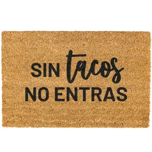 Sin Tacos no entras doormat, Welcome Mat, Funny, Spanish door mat