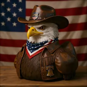 250th Anniversary Liberty Eagle Duck Memorial Decoration, Unique Collectible Decorative Ornament, Resin Animal Sculptures, Perfect Gift for History Enthusiasts