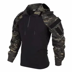 tactical Black gray version top combat clothing spring and autumn long sleeved wind frog suit pants set jacket guard rx