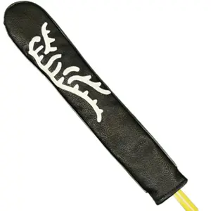 Funny Design Pu Leather Golf Alignment Stick Cover - Golf Headcover for Alignment Stick - Hold at Least 2 Sticks, Golf Accessory, Greative Golf Gift For Golf Lovers