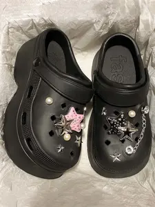 2026 New Eva Cartoon Star Flip Flops, Comfortable Beach Sandals, Thick Sole Height Increase, Casual Outdoor Footwear, Thick Bottom Slippers