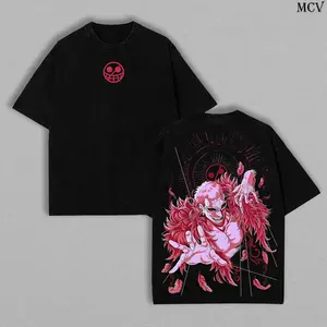 Doflamingo "Puppet Master" - One Piece Anime Double Printed Vintage Washed Unisex Oversize Anime Manga Washed Heavyweight Cotton T-shirt, gifts For Anime Fan, Anime Lover