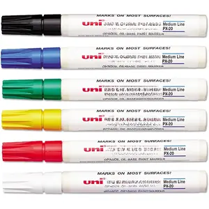 Oil Based Marker, Medium Point, Assorted Inks,63630, 6/Set