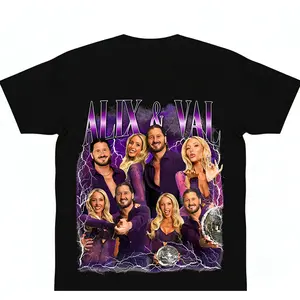 💪 Alix and Val Shirt Sparkle Dance Duo Trending Ballroom Show Fan Vintage Dance Duo Fan y2k cotton fashion Streetwear Comfort Shortsleeve Casual Top Trending