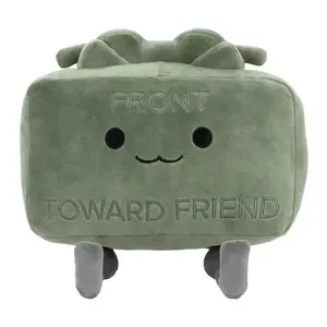 20cm Hot Clay The Clay-more Plush Doll Toy Cartoon Cute Soft Small Square Clay The Claymore Room Decoration Plush Doll Toy