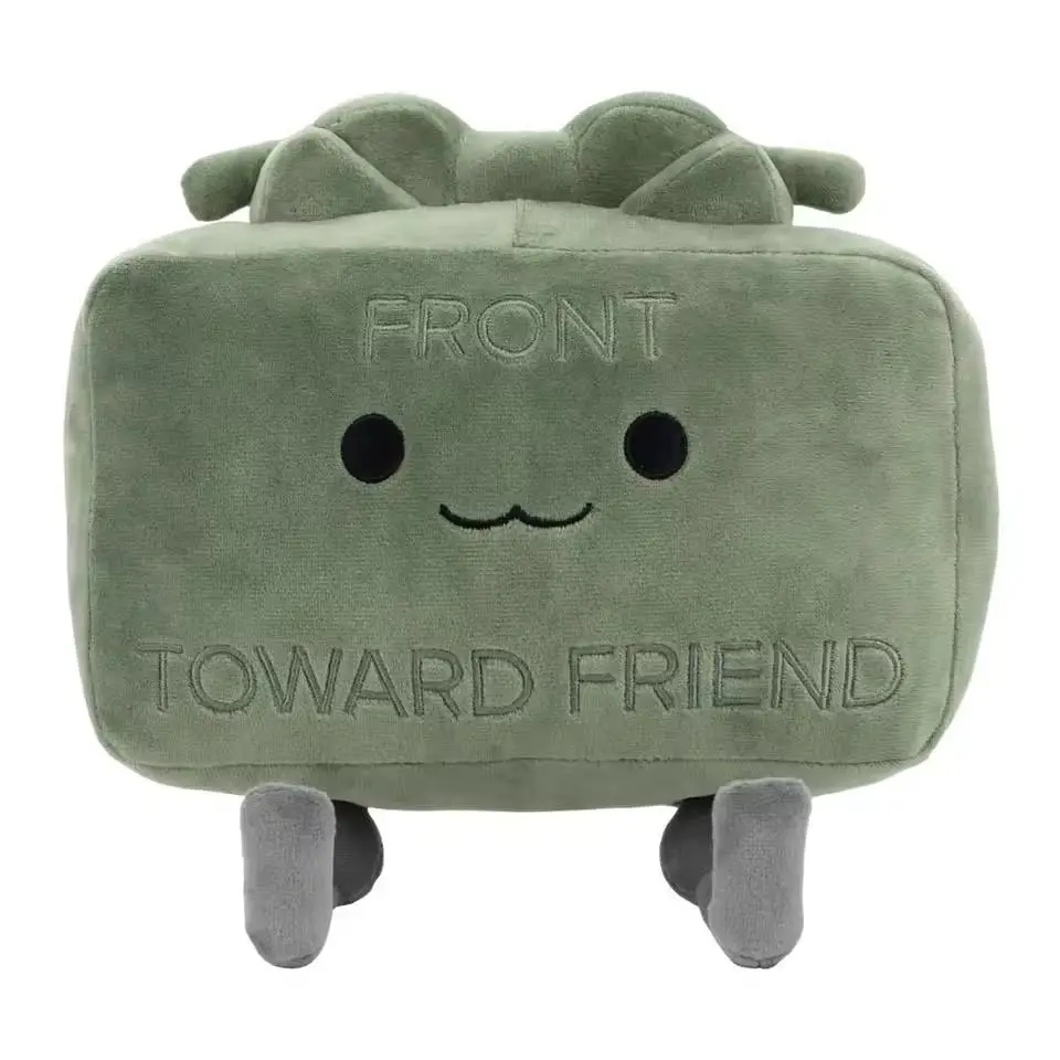 20cm Hot Clay The Clay-more Plush Doll Toy Cartoon Cute Soft Small Square Clay The Claymore Room Decoration Plush Doll Toy
