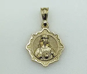 Plated Sacred Heart of Jesus Pendant