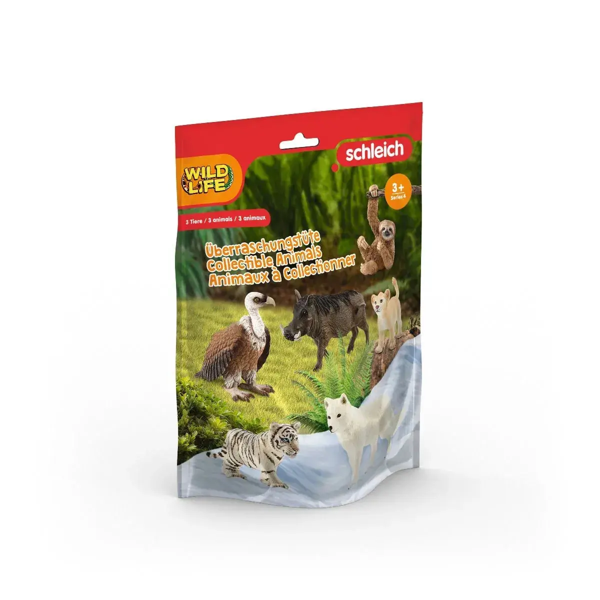 Schleich 3 Piece Collectible WILD LIFE Blind Bag Series 4