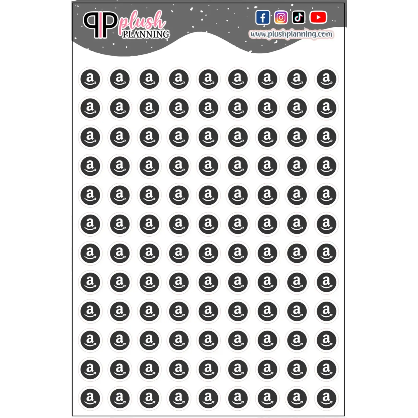 Amazon Order Tracker Icon Planner Stickers, Online Order Tracker
