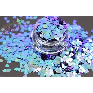 Storm Cloud 3mm heart glitter Optical Illusion(Color Shifting) shape glitter