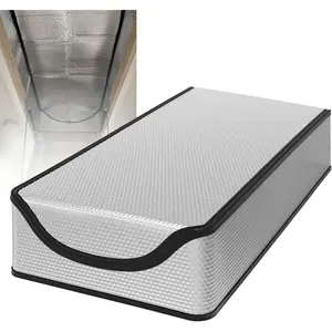 Extra Thick Attic Door Insulation Cover 25"x54"x11", Double Bubble Attic Stairs Insulation Cover for Pull Down Stair, Energy Saving Tent with Easy Access Zipper