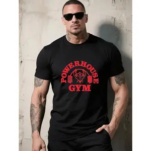 Vintage Gym T-Shirt Gorilla World Gym & Powerhouse Gym Graphic Print Made In USA For Women For Men [Urbanvoice Decay.US cotton t-shirt/sweatshirt/hoodie, soft and comfortable]