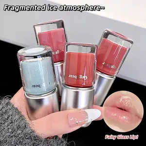 4-Pack Liquid Lip Glaze Lipgloss, 3D Plumping Glossy Lip Stain, Long-Lasting High-Shine, Moisturizing Finish, Quick-Dry Non-Sticky Formula, Makeup