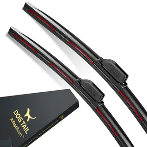 DOG TAIL AdaptBeam Neoprene Windshield Wiper Blades - 2026 Next-Gen Self-Adjusting Perfect Fit Tech, 7-in-1 Universal, 3X Longer Life, Silent, Streak-Free, OEM Fit Auto Replacement Parts, Car Accessories, Auto Parts Accessories