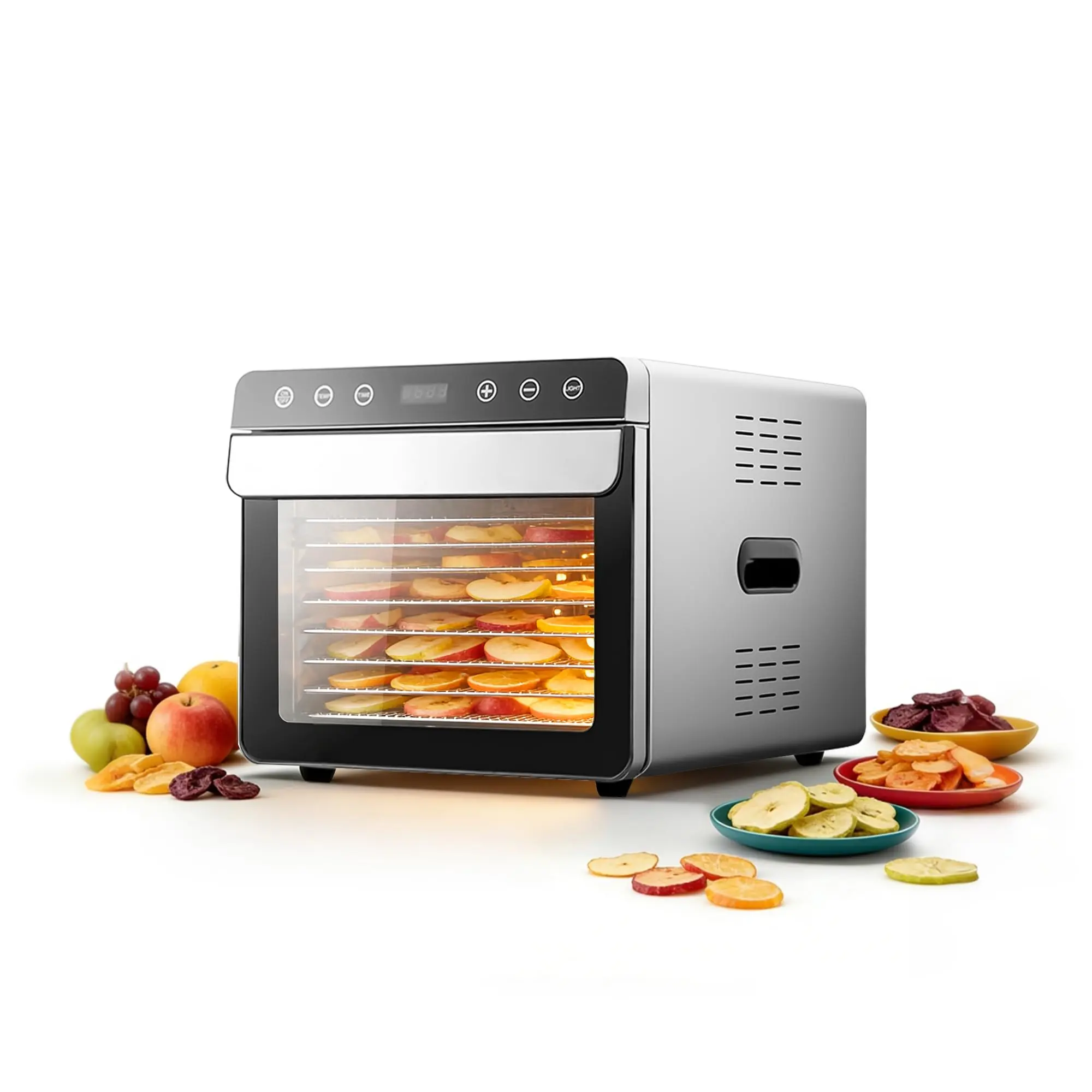 Hakka 8-Tray Food Dehydrator, 700W Home Appliances Kitchen Dryer for Meat, Fruit Jerky, Vegetables, Dehydrating Herbs, 1 Drip Tray