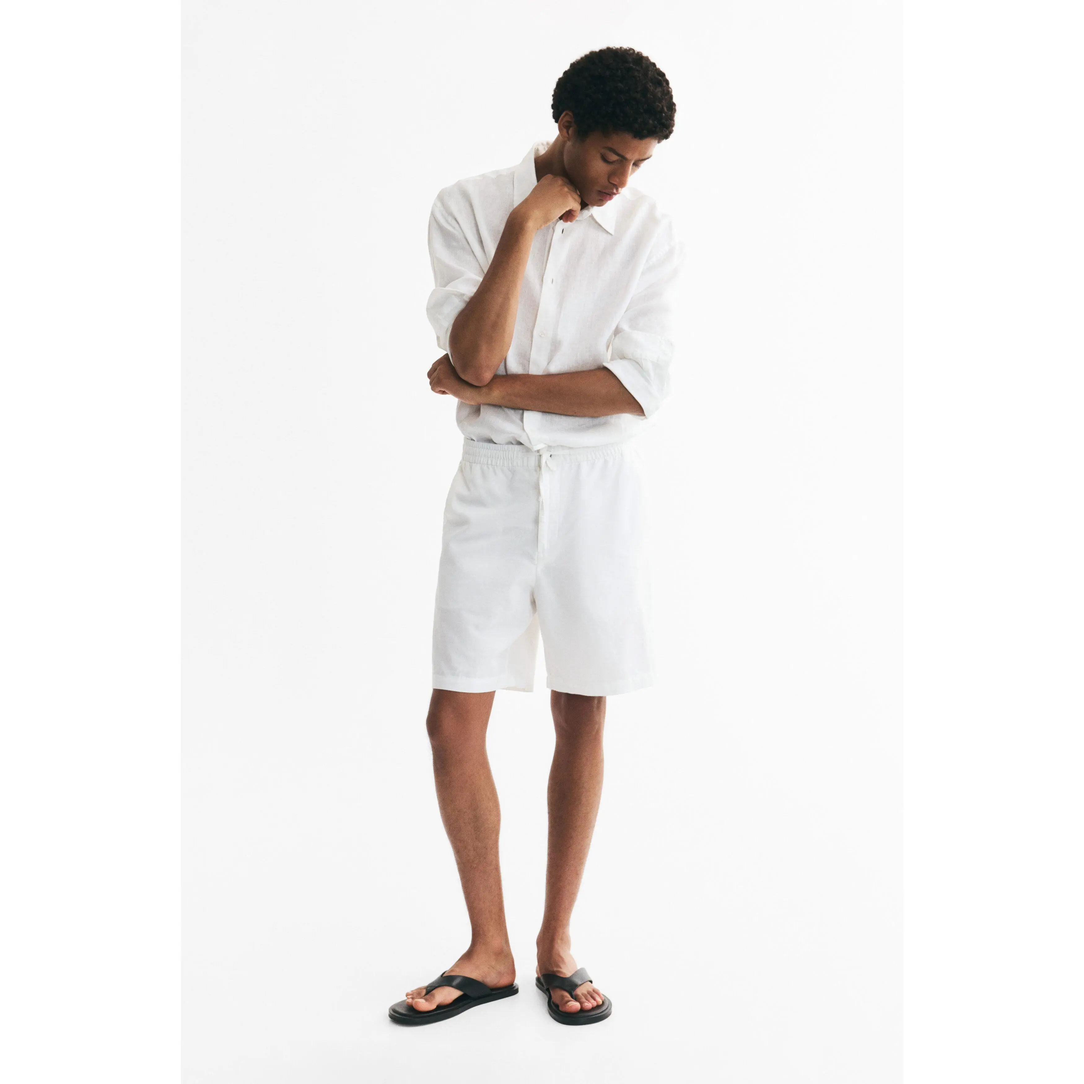 H&M Regular Fit Linen-blend shorts