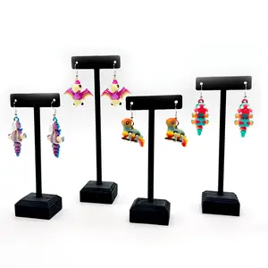 Tiny Dino Earrings – Lightweight 3D Printed Dinosaur Hook Earrings | Cute Hypoallergenic Prehistoric Jewelry