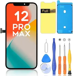 Ayake Screen Replacement for iPhone 12 Pro Max, Full HD Display and Touch Digitizer Assembly 6.7-inch (Face ID and True Tone)