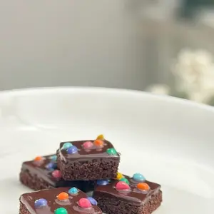 Cosmic Brownie charm - polymer clay brownie keychain realistic miniature food cute food charm