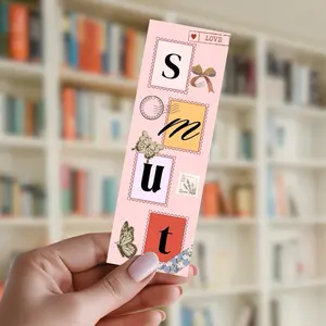 Smut Bookmark | Laminated One Sided Bookmark for Romance & Spicy Book Lovers | 2”x6”