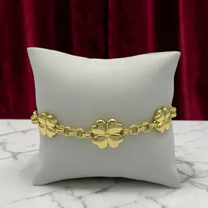 B31 Lucky Clover Bracelet  - Gold Plated 14k