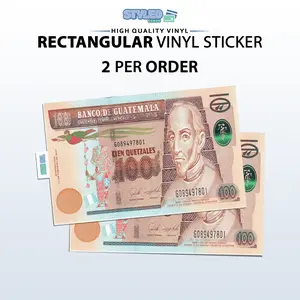 todo los Quetzales rectangular vinyl sticker